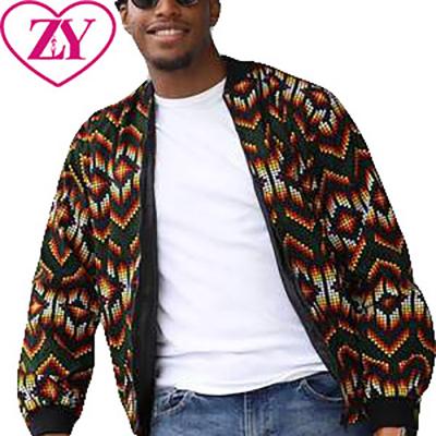 China African New Style Fashion Cotton Men Coat Kente Print Clothing Wax Unisex Bomber Jacket For Men for sale