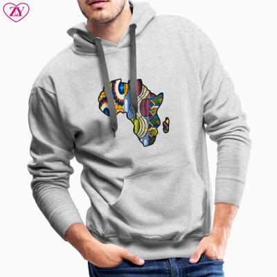 China Anti-wrinkle New Fashion Batik Ankara Map Print West Africa Traditional African Hoodie for sale