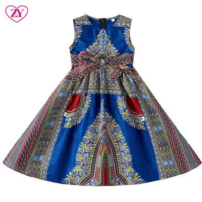 China Anti-Wrinkle Plus Size African Princess Kids Casual Cotton Washable African Girls Dress For Girls for sale