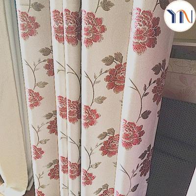 China Newest Blackout Design Polyester Canvas Looking Jacquard Fabric For Wedding Decoration for sale