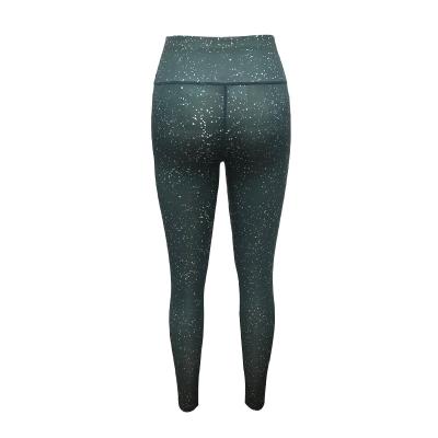 China Breathable Fitness And Customer Logo Women Tights Sports Apparel Fitness Yoga Use Small Dot Printed Sports Leggings for sale