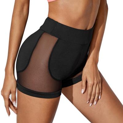 China Breathable Hot Sales High Butt Lift Gaiters Contrast Mesh Sports Quilting Shorts for sale