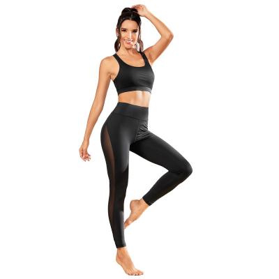 China The high gaiters of size of women of breathable clothing of training session Two pieces of physical shape of mad clothing gymnasium The active sets of yoga of use for sale