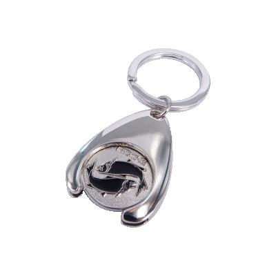 China Promotional Gifts China Personalized Trolley Token Manufacturer Coin Metal Coin Holder Key Chain Key Chain for sale