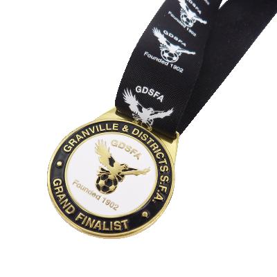 China China Wholesale Custom Logo Competitive Price Handmade Sports Marathon Running Military Gold Plated Metal Medal for sale