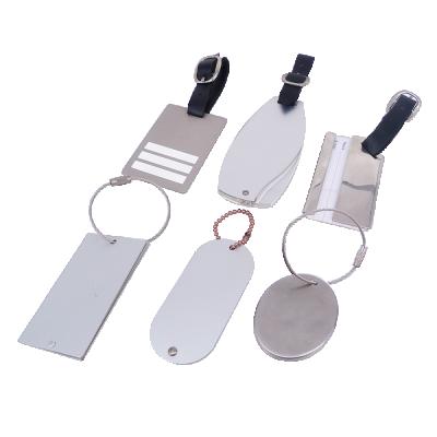 China Modern Design Metallic High Quality Wholesale Custom Slide Out Metal Luggage Tag for sale