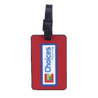 China Wholesale PVC Luggage Tag Factory Price Eco-friendly Material Customized Soft PVC Luggage Tags for sale