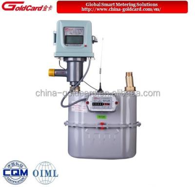 China IC Card Prepaid Diaphragm Industrial Gas Meter G6 to G100 JGML6F-100F for sale