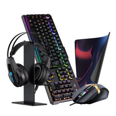 China RGB Light Onikuma 2021 5 in 1 Gaming Headset Gaming Headset Mouse Keyboard Stand Mouse Pad Factory OEM for sale