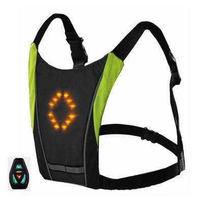 China High Quality Bike Reflective Running Motorcycle Water Proof Safety LED Flashing Vest chaleco de seguridad Wireless Led Vest for sale