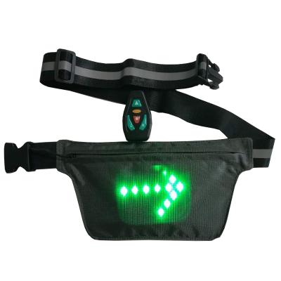 China Mini New Style Flashing Ultra-thin Waterproof Reflective High Visibility Reflective Night Running Sports Outdoor Activities Fanny Pack Cell Phone Waist Running Recycling Bag for sale