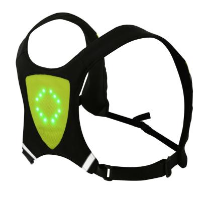 China LED Flashers Activated Wireless Running Vest LED Fluorescent Flashing Safety Breathable Led Controller Night Vest Reflective Vest for sale