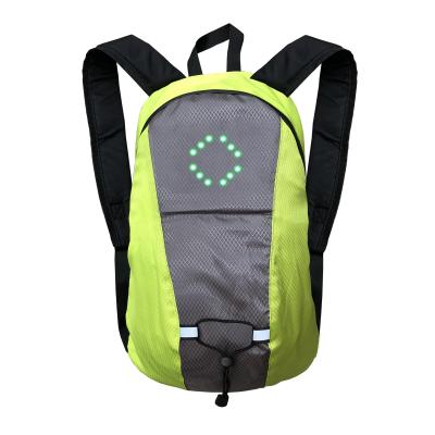 China With Rainproof 15L USB Led Controller Wireless Flashing Sport Backpack For Rising Hiking for sale