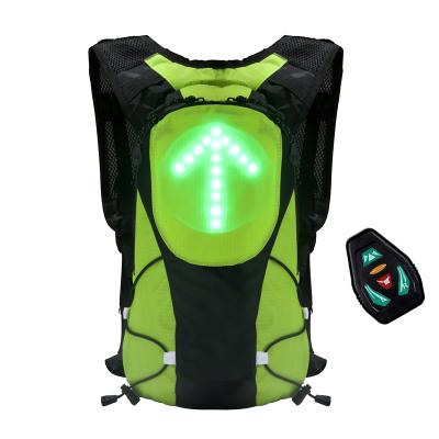 China LED Turn Signal Indicator Radio Remote Control Warning Led Rucksack Turn Signal Light Rising Light Safety Bicycle for sale