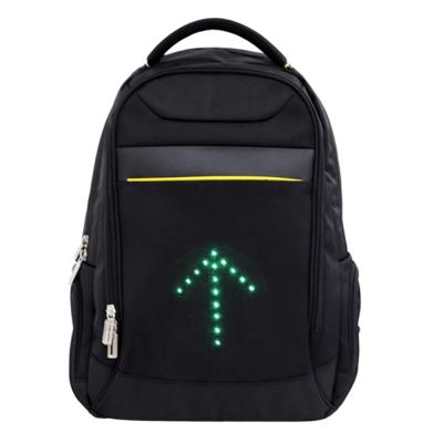 China Wireless Control LED Light Shenzhen Factory Laptop Anti - Thief Turn Signal Backpack With Led Lights for sale