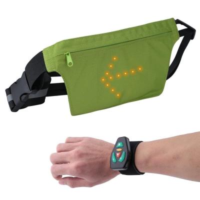 China Water Proof Fashion Waist Bag Men and Women Custom Waterproof Flashing LED Fanny Pack with Adjustable Belt for sale