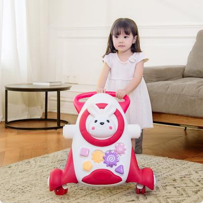 China Plastic multi functional 3 in 1 baby walker, baby walker with handle, scooter, ride on car, foot to floor for sale