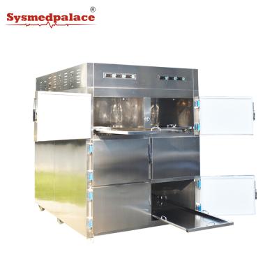 China Freezerpalace 304 /201 stainless steel factory supplying 6 door corpse storage morgue fridge corpse freezer for sale