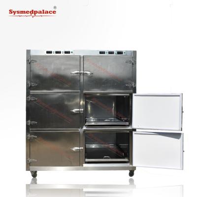 China Mortuary Storage Cabinet Metal Coffin Cradle Chamber Mortuary Mortuary Refrigerator On Sale for sale