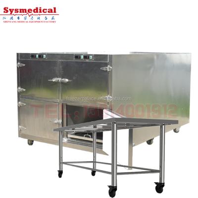 China Single-temperature Sysmedpalace CE Approved Mortuary Funeral Equipment Freezer Used To Storage Corpse For Sale for sale