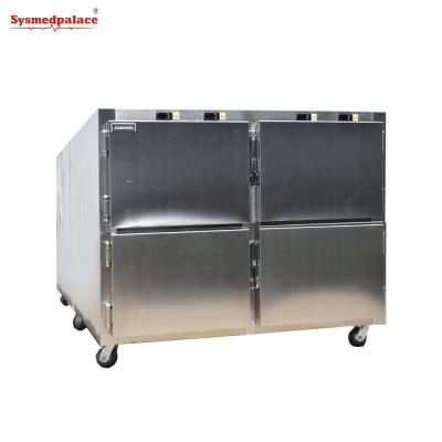 China Single-temperature Hospital 4 Cold Storage Dead Body Mortuary Freezer for sale