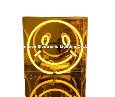 China Residential Acrylic Box Neon Sign Light for sale