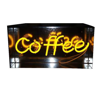 China Hotel Restaurant Advertising Iron Box Neon Sign Neon Light for sale