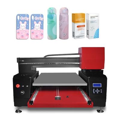 China 6090 Flat Bed Printer Phone Case Plastic Sheet Wood PVC Business Card Multifunction UV Printing Machine Hotels for sale