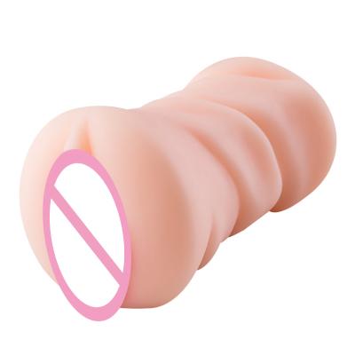 China Adult Sex Toy Male Penis Trainer Inverted Mold Silicone Aircraft Cup Oral Male Masturbation Trainer Fake Vagina for sale