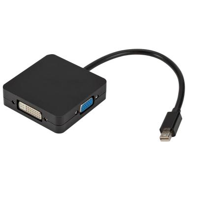 China 3 in 1 Mini Display Port DP to DVI VGA HDMI Adapter Cable 3 in 1Mini DP for sale