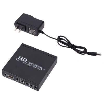 China Full HD 1080P SCART HDMI To HDMI Converter Adapter Video Audio Converter For DVD Player Set Top Box EU USA UK AU Plug SCART HDMI TO HDMI for sale