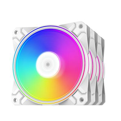 China Deepcool CF120 PLUS WH-3 CPU IN 1 White Case Fan For Cooler RGB PC Case PWM Cooling Fan for sale