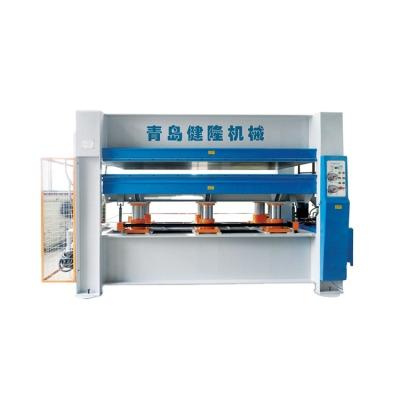 China Garment shops 2018 popular and high rating hydraulic hot press machine/wood working machinery/plwood hot press for door for sale