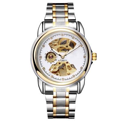 China 2021 Retro Stylish Men's Classic Stainless Steel Strap Automatic Mechanical Watch Gent's Factory Wholesale for sale