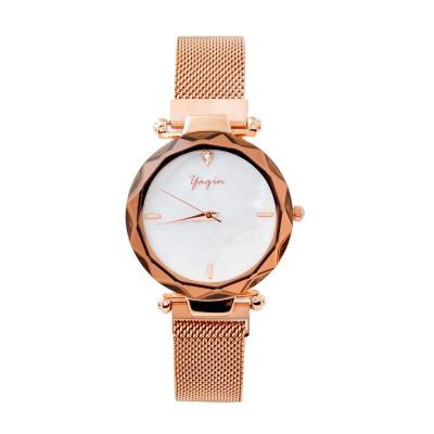 China New Design Lady Watch Day/Date Japan Movement Quartz Watch Q7272 Fashion Watch Stainless Steel Case 1 Piece Back for sale