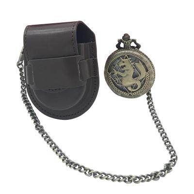 China Modern UK Fashion Styles Leather Pocket Watch Belt Holder for sale