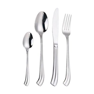 China Laser Knife Spoon Fork Set Cutlery 24PCS Stainless Steel Flatware Sets Gift Viable Cutlery Set for sale