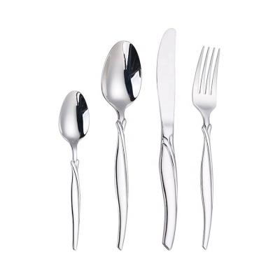 China Viable High Quality Knife Fork Spoon Stainless Steel Dinner Cutlery Flatware Set for sale