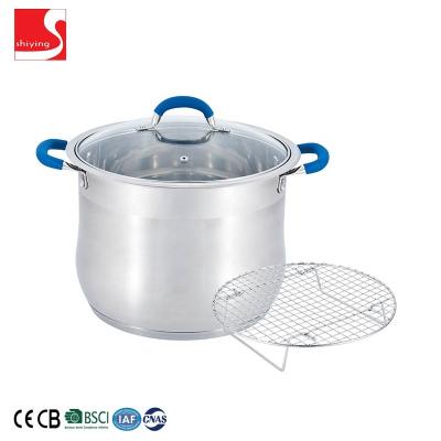 China Cheap Price SY Viable Stee Stainless Kitchen Dishware Silver Running Pot for sale