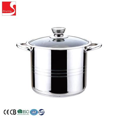 China Sustainable Hotel Restaurant Commercial Stainless Steel Kitchen Cooking Stock Pot for sale