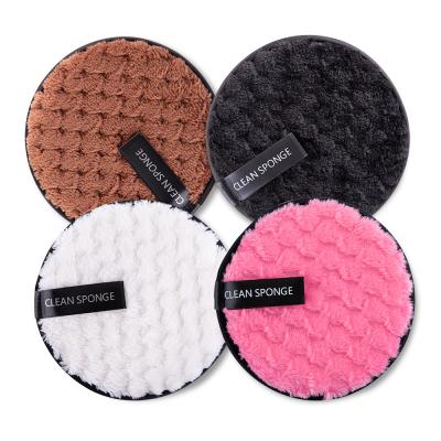 China Reusable Makeup Remover Private Label Sponge 4 Colors Clean Makeup Remover Pad For Sale for sale