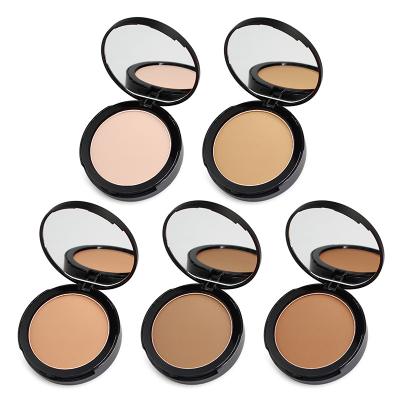 China Mineral Moisturizer Vegan Pressed Powder 5 Color Matte Finish Face Pressed Powder No Logo for sale