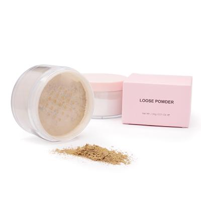 China Waterproof Face Makeup Loose Setting Powder Highlighting Setting To Dust No Logo Custom Loose Powder for sale