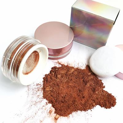 China Waterproof Vegan Face Makeup Setting High Pigmented Loose Powder Makeup Gold Bronze Highlighter Bar Powder for sale