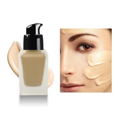 China Logo 15 Colors Liquid Custom Full Coverage Moisturizer Face Makeup Foundation Liquid Foundation Private Label for sale