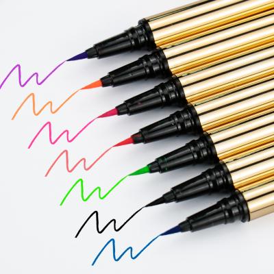 China Private Label Waterproof Vegan Color Eyeliner Long Lasting Waterproof Liquid Eyeliner Pen for sale