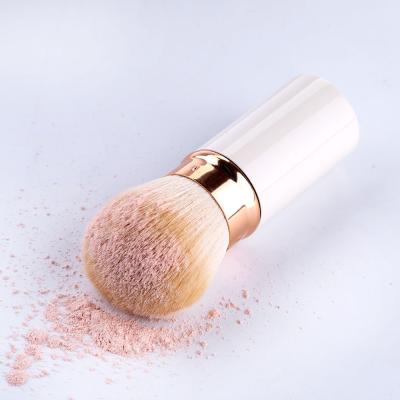 China Retractable smudge brush kabuki makeup sweeps face brush multifunctional custom logo powder retractable makeup brush for sale