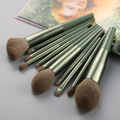 China Angular Blush 11 Piece Makeup Brush Set Wholesale Private Label Face Makeup Brushes for sale