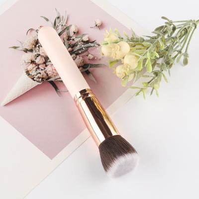 China Wholesale Liquid Synthetic Hair Flat Surface Brush Flat Brush Base Foundation Single Makeup Brush for sale