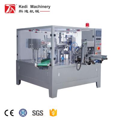 China New GARMENT KEDI State grain pouch packing machine for chip grain and 1000g nut sugar packing machine for sale